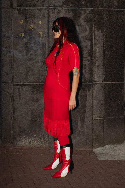 spain flamenco minx - upcycled jersey dress