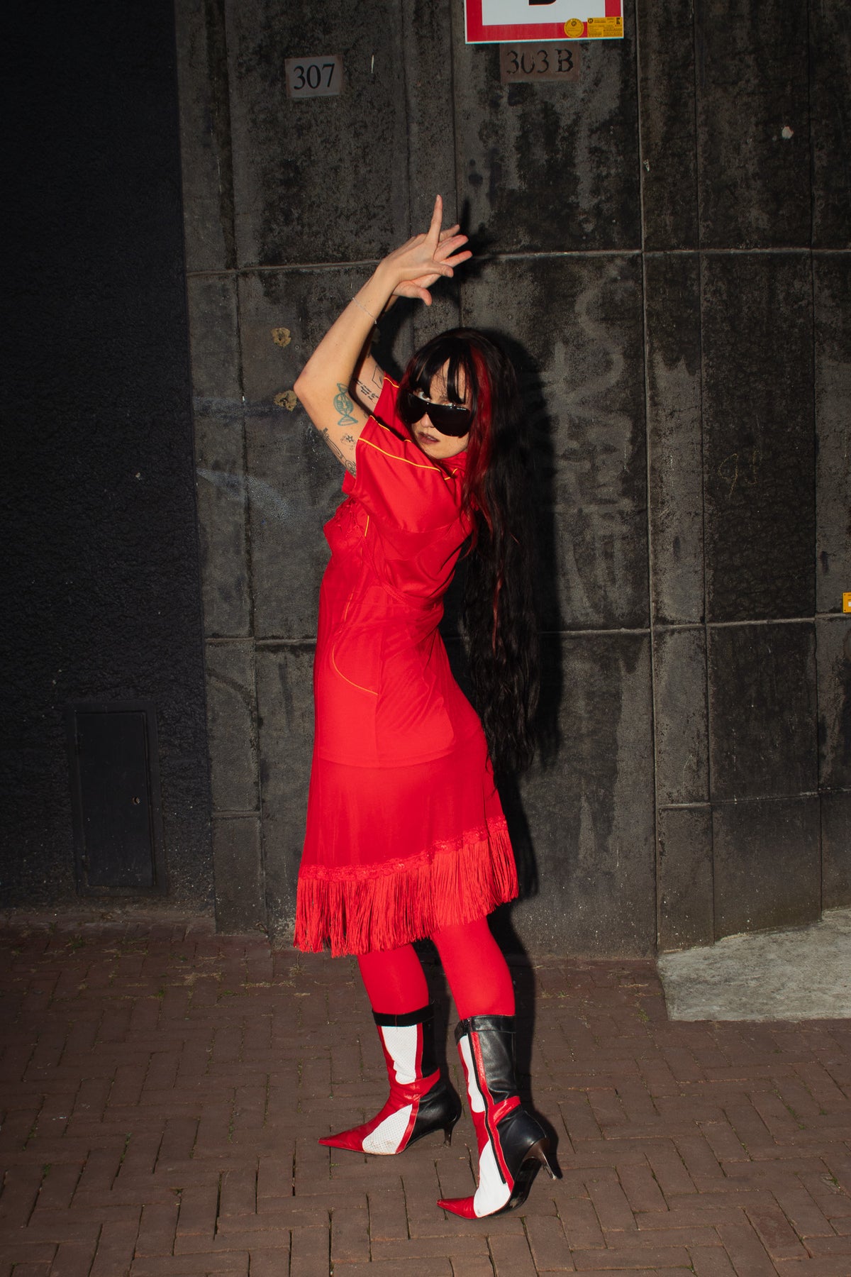spain flamenco minx - upcycled jersey dress
