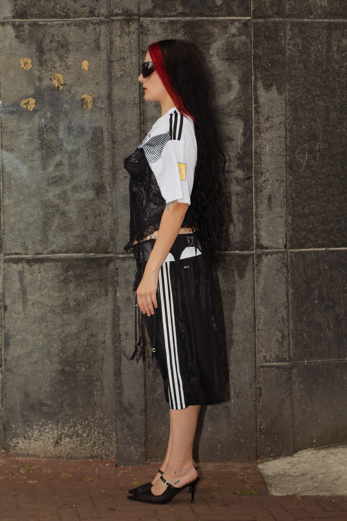 germany rave baddie - upcycled jersey set