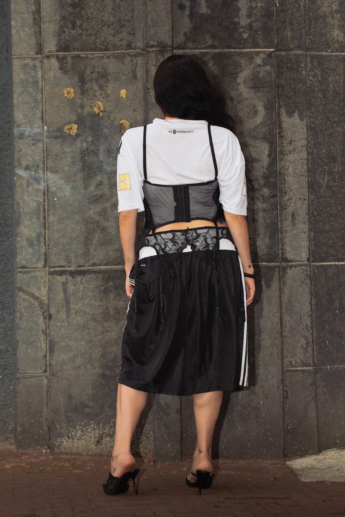 germany rave baddie - upcycled jersey set