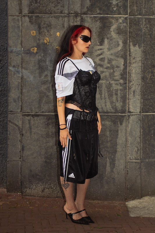 germany rave baddie - upcycled jersey set
