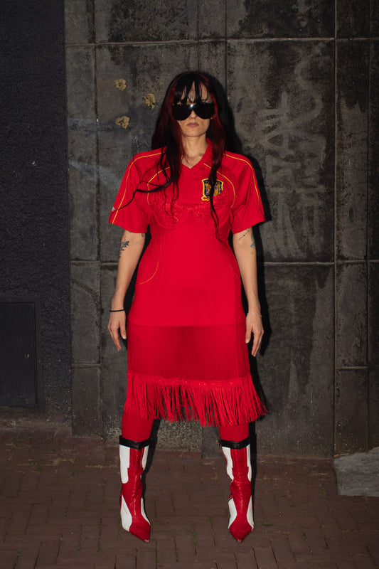 spain flamenco minx - upcycled jersey dress