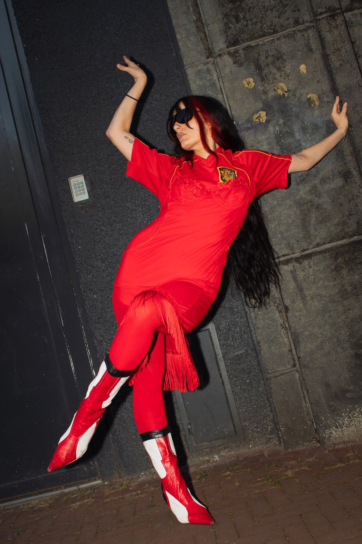 spain flamenco minx - upcycled jersey dress